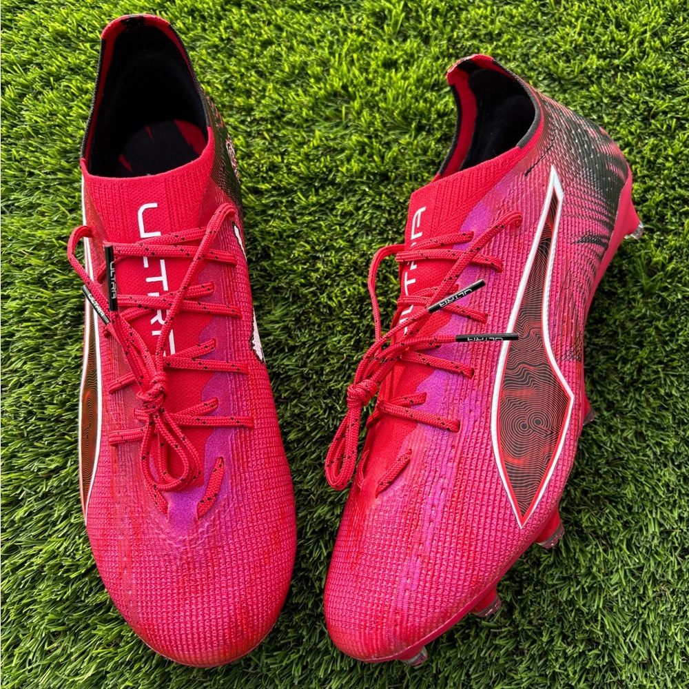 Puma X Christian Pulisic Ultra 6 Pro “Black Fast Red” Soccer Cleats Size 10